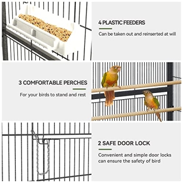 YINTATECH 52-inch Bird Cage for Parrots and More