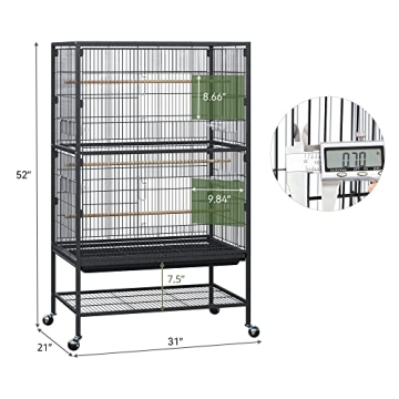 YINTATECH 52-inch Bird Cage for Parrots and More