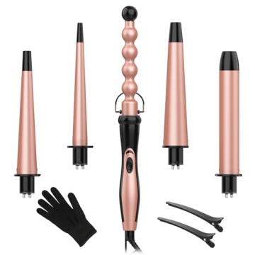 5 in 1 BESTOPE Curling Wand Set for Stunning Curls