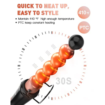 5 in 1 BESTOPE Curling Wand Set for Stunning Curls