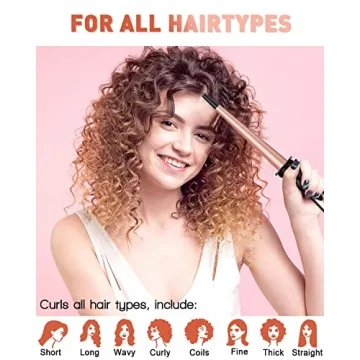 5 in 1 BESTOPE Curling Wand Set for Stunning Curls