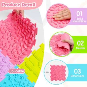 AKIMRABY Sensory Mats for Kids - Orthopedic Sensory Play