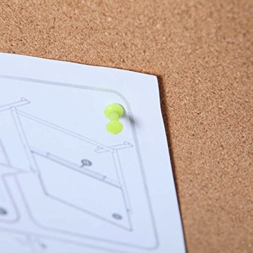 VIZ-PRO Cork Notice Board – Dual-Sided, 48x36 Inches