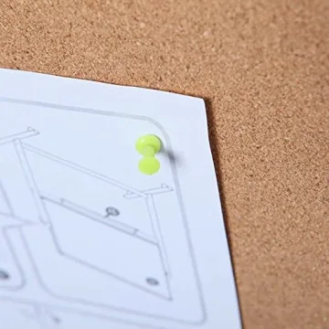 VIZ-PRO Cork Notice Board – Dual-Sided, 48x36 Inches