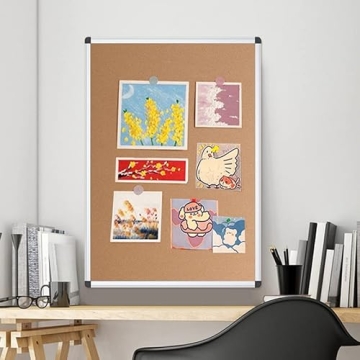 VIZ-PRO Cork Notice Board – Dual-Sided, 48x36 Inches