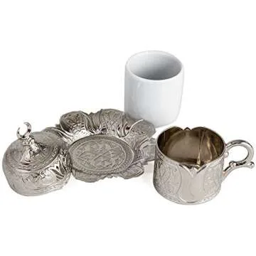 Elegant Silver 16-Piece Coffee Set for Authentic Brewing