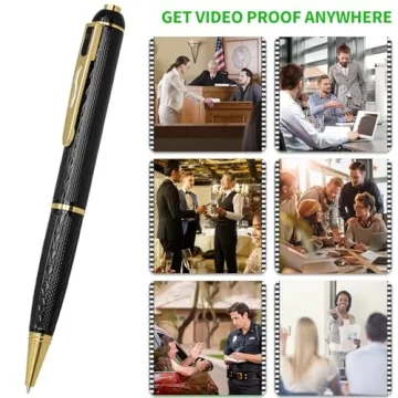 1080P Mini Camera Pen with 64G Storage & Loop Recording