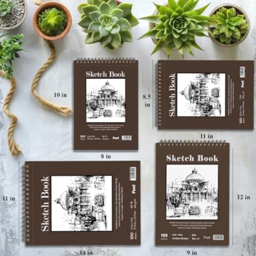 Sketch Book 9x12 - 100 Sheets for Artists and Kids