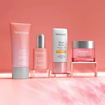 Neutrogena Bright Boost Brightening Moisturizing Face with Skin Resurfacing and Brightening Neoglucosamine for smooth skin Facial with AHA PHA and Mandelic Acids, Gel Cream, 1.7 Fl Oz