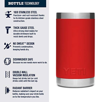 YETI Rambler Jr. 12 oz Kids Bottle in Canyon Red