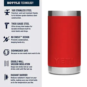 YETI Rambler Jr. 12 oz Kids Bottle in Canyon Red