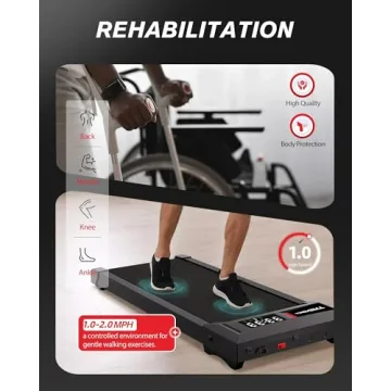 COZYINN Walking Pad Under Desk Treadmill 300lbs Capacity