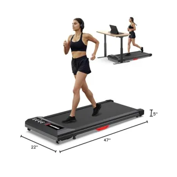 COZYINN Walking Pad Under Desk Treadmill 300lbs Capacity