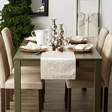 Elegant DII Velvet Table Runner for Dining Room