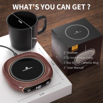 Lerat Electric Coffee Mug Warmer with Auto Shut Off