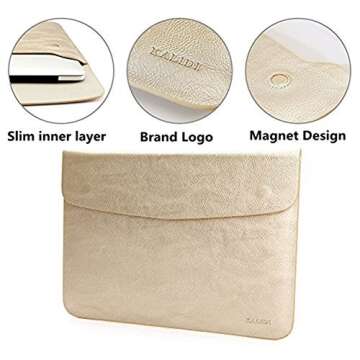 KALIDI 13.3 inch Laptop Sleeve 12inches Laptop Case Bag for 13.3" MacBook Air Pro 2017 2018 iPad Pro...