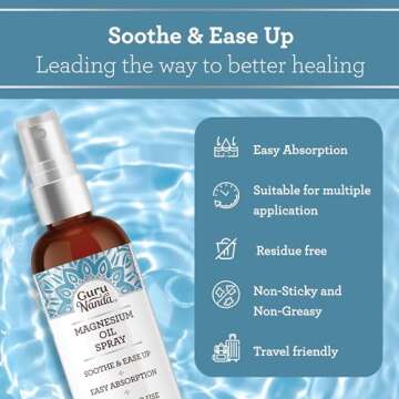 GuruNanda Magnesium Oil Spray for Muscle Recovery