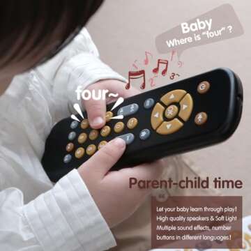 Nueplay Baby TV Remote Control Toy - Educational Fun for Toddlers