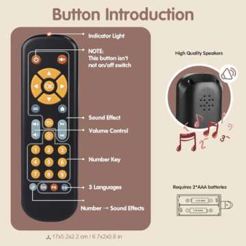 Nueplay Baby TV Remote Control Toy - Educational Fun for Toddlers