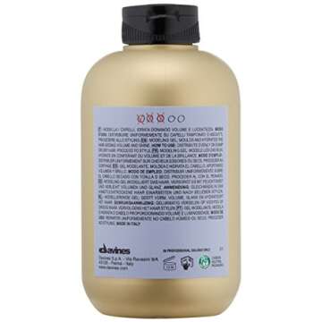 Davines This Is A Medium Hold Modeling Gel, For Structured And Full-Bodied Wet Looks, Protects Against Humidity, 8.45 fl. oz.