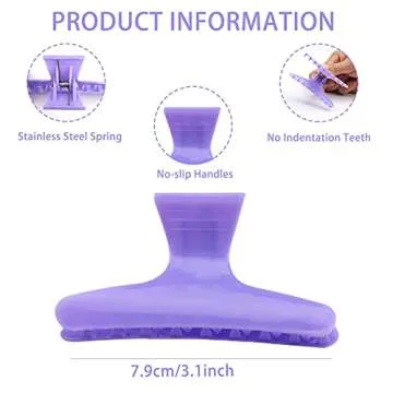 38 Pcs Pastel Styling Hair Clips Set Butterfly Hair Clamps Clips Alligator Hair Clips Croc Clips and Rat Tail Comb for Styling Sectioning Cuttingm Coloring Hairdressing Salon Tool Hair Accessories