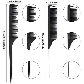 38 Pcs Pastel Styling Hair Clips Set Butterfly Hair Clamps Clips Alligator Hair Clips Croc Clips and Rat Tail Comb for Styling Sectioning Cuttingm Coloring Hairdressing Salon Tool Hair Accessories