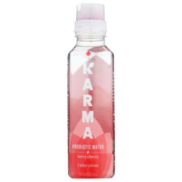 Karma Wellness Water Probiotics Berry Cherry Beverage Water 18 FO (Pack of 6)