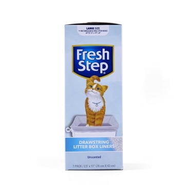 Fresh Step Litter Box Liners - 7 Count - Drawstring, Large