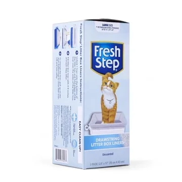 Fresh Step Litter Box Liners - 7 Count - Drawstring, Large