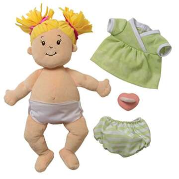 Manhattan Toy Baby Stella Blonde Soft First Baby Doll for Ages 1 Year and Up, 15"