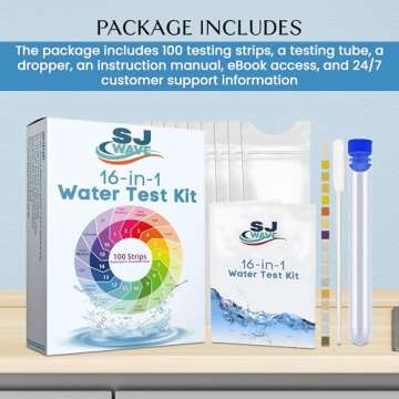 Water Testing Kits for Drinking Water - High Sensitivity Water Test kit w/Personalized Water Analysis Report & Action Plan -Home Ph Strips Detect 16 Parameters Including Lead, pH & more- lead Test Kit