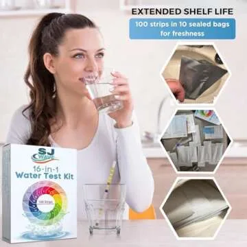 Water Testing Kits for Drinking Water - High Sensitivity Water Test kit w/Personalized Water Analysis Report & Action Plan -Home Ph Strips Detect 16 Parameters Including Lead, pH & more- lead Test Kit