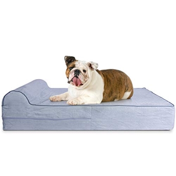 Premium Orthopedic Memory Foam Dog Bed for Large Breeds with Waterproof Liner