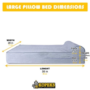 Orthopedic Memory Foam Dog Bed for Large Breeds