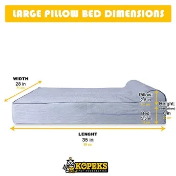 Orthopedic Memory Foam Dog Bed for Large Breeds