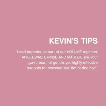 KEVIN.MURPHY ANGEL.MASQUE - Hair Masque for Damaged Hair - For Fine, Dry, Coloured Hair - Deep Conditioning Hair Treatment - With Lotus Flower & Bamboo Extract - Sulphate Free - 200 mL / 6.7 fl oz