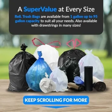 Reli. 95 Heavy Duty Trash Bags for Serious Cleanup