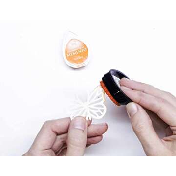 Tsukineko Memento Ink Pad Tuxedo for Vibrant Crafting