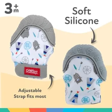 Nuby Soothing Teething Mitten for Baby's Relief