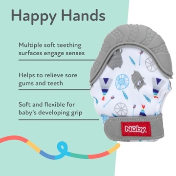 Nuby Soothing Teething Mitten for Baby's Relief