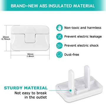Baby Proofing Outlet Covers - Safety First with 40 Pack