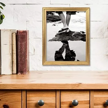 Elegant Gold Bead Picture Frame for Cherished Memories