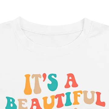 MAIHUN Women Teacher Life Shirt Teacher Gift Short Sleeve Shirts Its a Beautiful Day for Learning T-Shirt White