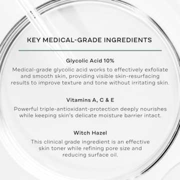 Replenix Glycolic Acid 10% Skin Peel Pads for Radiant Skin