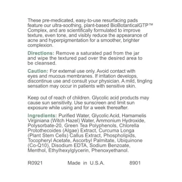 Replenix Glycolic Acid 10% Skin Peel Pads for Radiant Skin