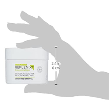Replenix Glycolic Acid 10% Skin Peel Pads for Radiant Skin