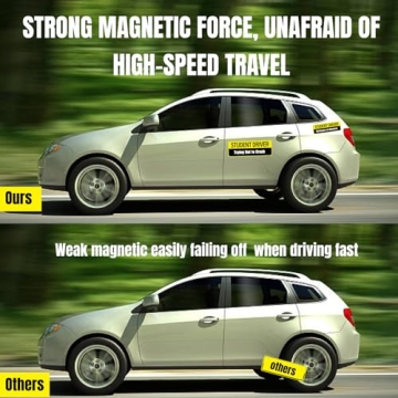 Student Driver Magnet - Reflective Car Safety Stickers