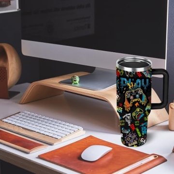 40oz Gamer Tumbler Cup for Gaming Gifts for Boys
