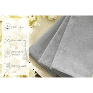 PurpleEssences Stylish 100% Cotton Dinner Napkins Set
