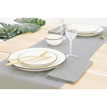 PurpleEssences Stylish 100% Cotton Dinner Napkins Set